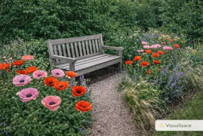 VIZUALIAZCE: mák východní, oves, nepeta aj.