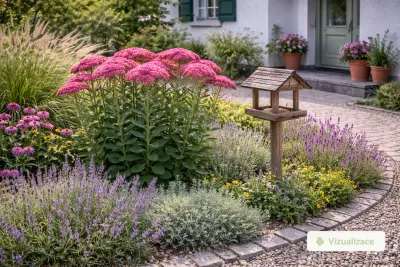 sazenice rozchodník nachový sazenice-kvetin.cz VIZUALIZACE: rozchodník, levandule, třapatka aj.