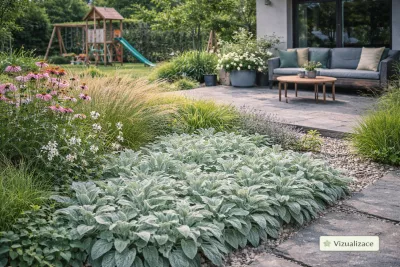 sazenice trvalky čistce vlnatého / stachys bysantina sazenice-kvetin.cz Čistec vlnatý jako nenáročná půdopokryvná rostlina spolu s kavylem, třapatkou, svíčkovcem aj.