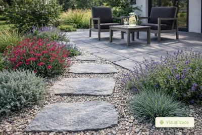 VIZUALIZACE: hvozdík kropenatý, nepeta, levandule aj.