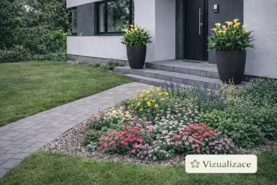 sazenice trvalky karafiátu skalkového, mix barev sazenice-kvetin.cz VIZUALIZACE: hvozdík skalkový, třapatka, rozrazil, nepeta aj.