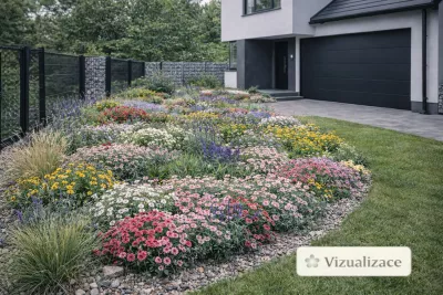 sazenice trvalky karafiátu skalkového, mix barev sazenice-kvetin.cz VIZUALIZACE: hvozdík zahradní, dochan, levandule, šalvěj aj.