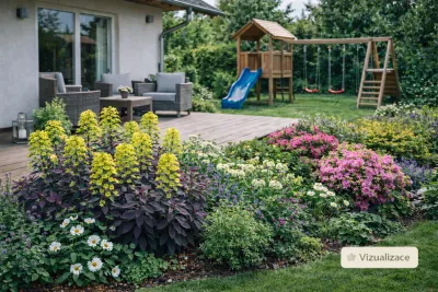 VIZUALIZACE: pryšec, azalky, tavolníky aj.