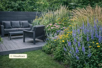 Sazenice trvalky rozrazilu dlouholistého 'Blue Shades' sazenice-kvetin.cz VIZUALIZACE: rozrazil dlouholistý, třapatka nachová, srstnatá, třtina ostrokvětá aj.