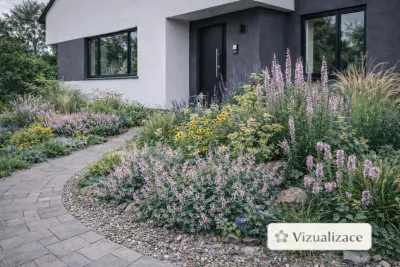 sazenice trvalky šanta 'Pink Panter' / nepeta subsessilis 'Pink Panther' sazenice-kvetin.cz VIZUALIZACE: nepeta, třapatka, třtina aj.