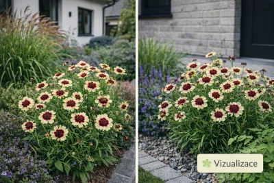 krásnoočko (coreopsis hybrida) Incredible Swirl sazenice-kvetin.cz VIZUALIZACE: krásnoočko, šalvěje, traviny aj.