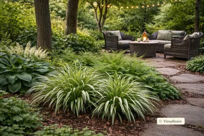 VIZUALIZACE: ostřice japonská, bohyšky, kapradí aj.