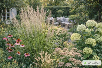 Sazenice třtina rákosovitá sazenice-kvetin.cz VIZUALIZACE: třtina rákosovitá, rozchodník, třapatky, hortenzie, dochan aj.